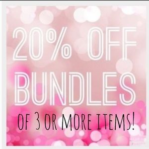 Create a bundle of 3+ items for 20% off